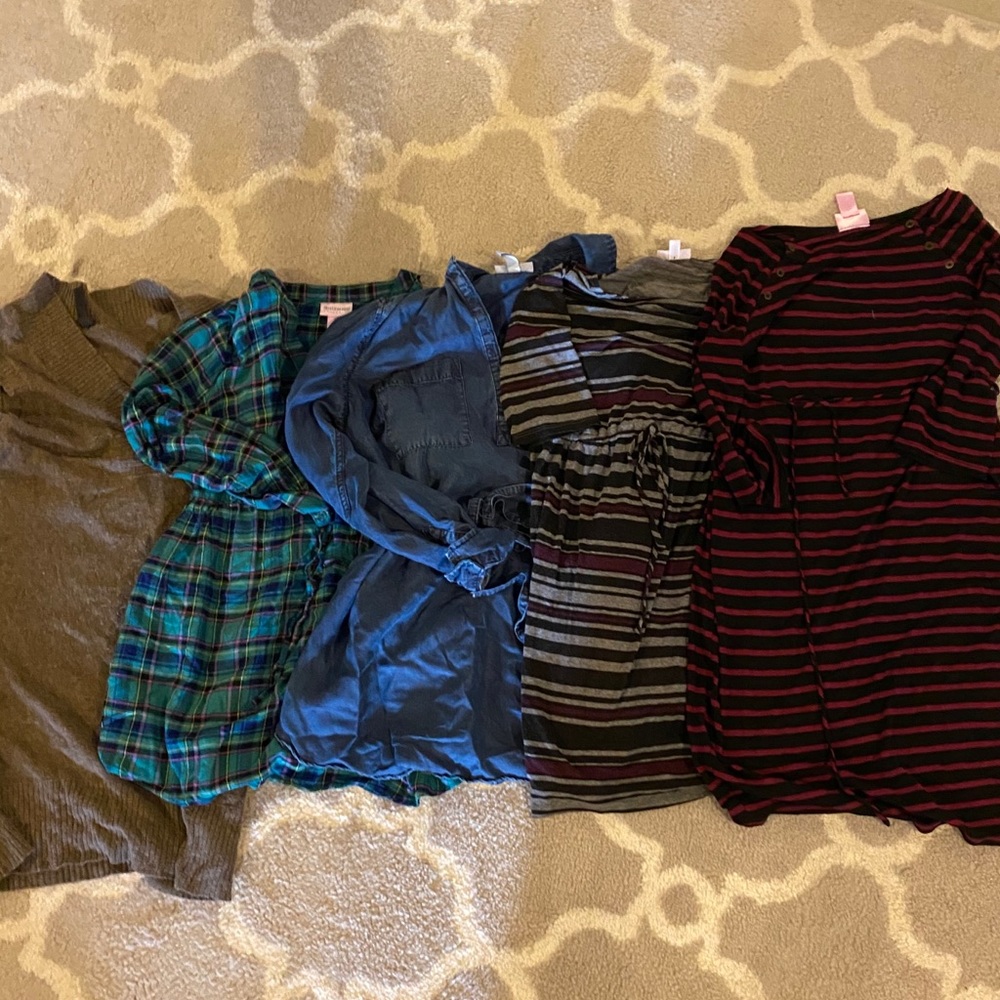 Size small maternity tunics